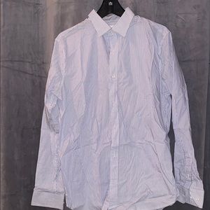 Cap light blue pinstripe men’s button down